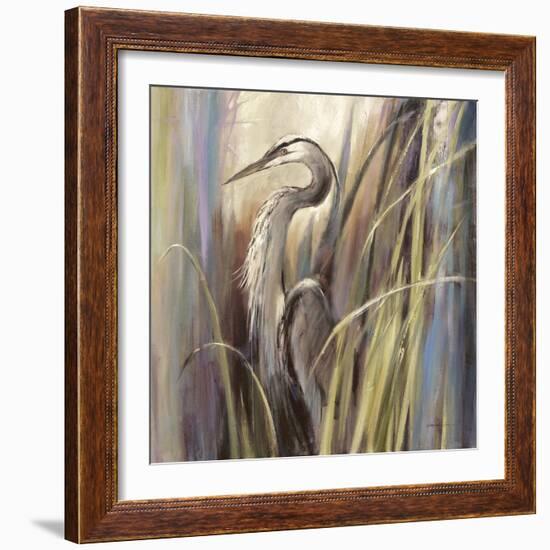 Coastal Heron-Brent Heighton-Framed Art Print