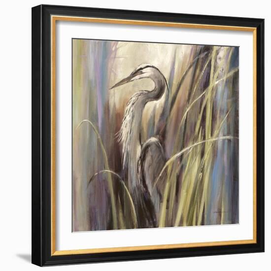 Coastal Heron-Brent Heighton-Framed Art Print