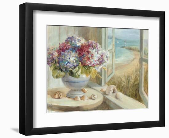 Coastal Hydrangea-Danhui Nai-Framed Premium Giclee Print