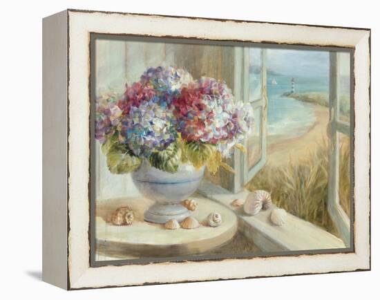 Coastal Hydrangea-Danhui Nai-Framed Stretched Canvas