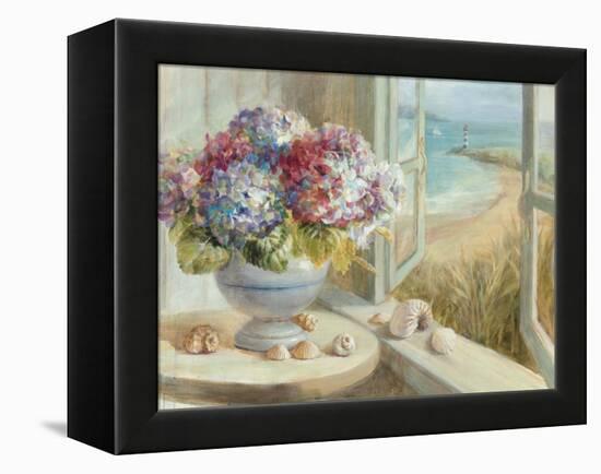 Coastal Hydrangea-Danhui Nai-Framed Stretched Canvas