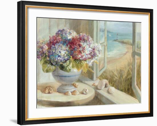 Coastal Hydrangea-Danhui Nai-Framed Premium Giclee Print