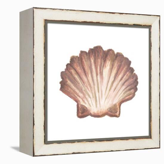 Coastal Icon Coral VI-Elizabeth Medley-Framed Stretched Canvas