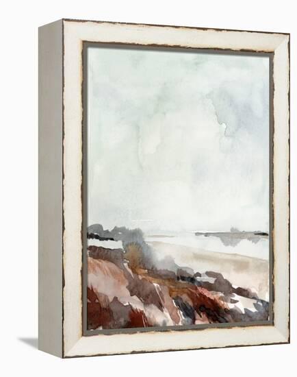 Coastal Inlet Study II-Jennifer Parker-Framed Stretched Canvas