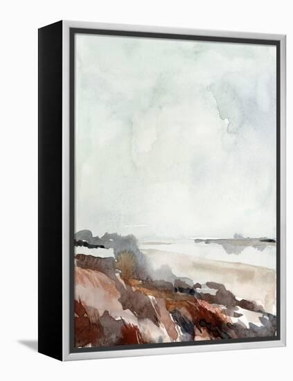 Coastal Inlet Study II-Jennifer Parker-Framed Stretched Canvas