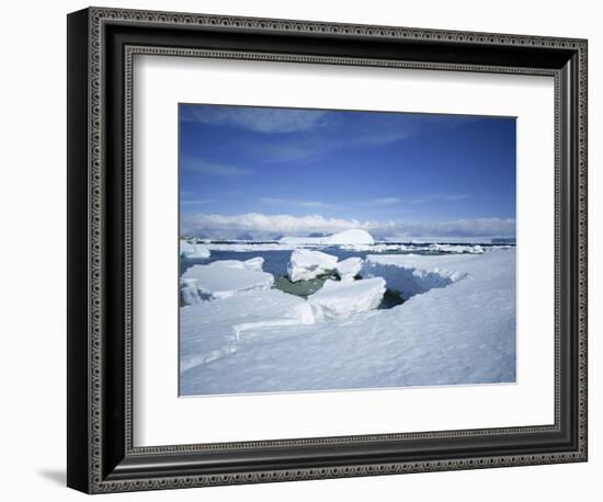 Coastal Landscape, Antarctic Peninsula, Antarctica, Polar Regions-Geoff Renner-Framed Photographic Print