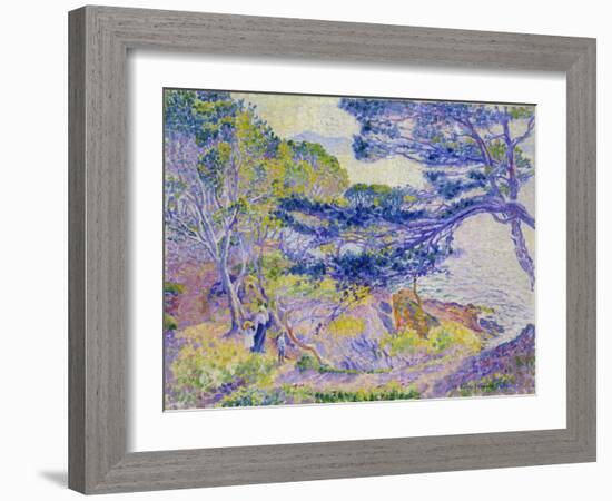 Coastal Landscape, (Le Cap Layet, Petite Version), Um 1904-Henri Edmond Cross-Framed Giclee Print