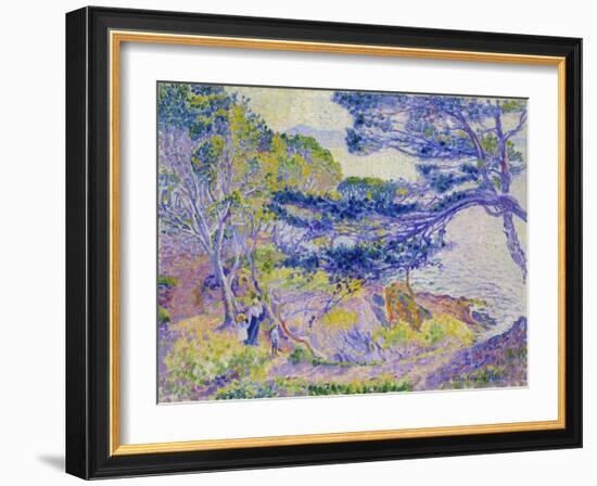 Coastal Landscape, (Le Cap Layet, Petite Version), Um 1904-Henri Edmond Cross-Framed Giclee Print