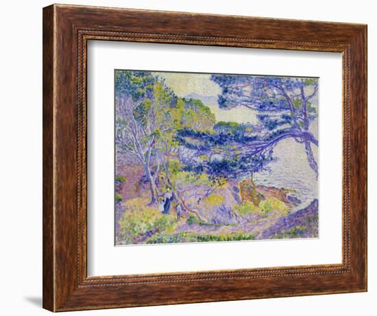 Coastal Landscape, (Le Cap Layet, Petite Version), Um 1904-Henri Edmond Cross-Framed Giclee Print