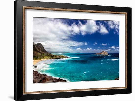 Coastal Landscape Near Makapuu Beach at the East Coast of Oahu, Hawaii, USA-Dirk Rueter-Framed Photographic Print