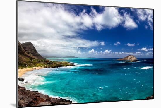 Coastal Landscape Near Makapuu Beach at the East Coast of Oahu, Hawaii, USA-Dirk Rueter-Mounted Photographic Print