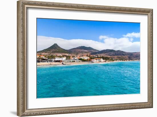 Coastal Landscape of Porto Santo Island in Madeira Archipelago, Portugal-Eugene Sergeev-Framed Photographic Print