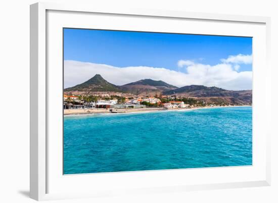 Coastal Landscape of Porto Santo Island in Madeira Archipelago, Portugal-Eugene Sergeev-Framed Photographic Print