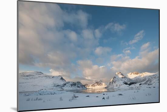 Coastal Landscape on Flakstadoya, Loftofen, Norway-moodboard-Mounted Photographic Print