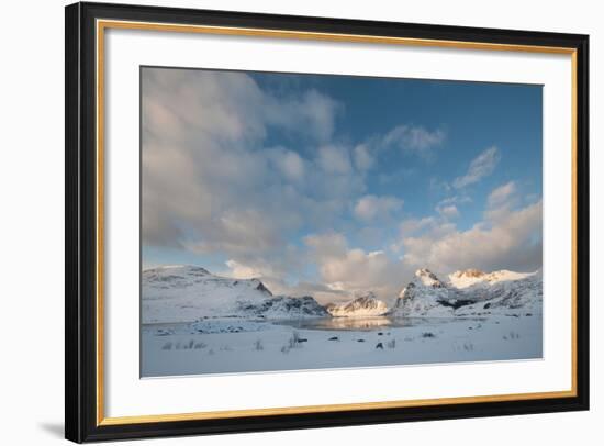 Coastal Landscape on Flakstadoya, Loftofen, Norway-moodboard-Framed Photographic Print