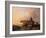 Coastal Landscape with Figures and Animals-Thomas Sidney Cooper-Framed Giclee Print