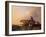 Coastal Landscape with Figures and Animals-Thomas Sidney Cooper-Framed Giclee Print