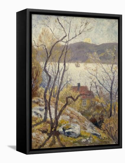 Coastal Landscape with Houses, 1924-Harriet Backer-Framed Premier Image Canvas