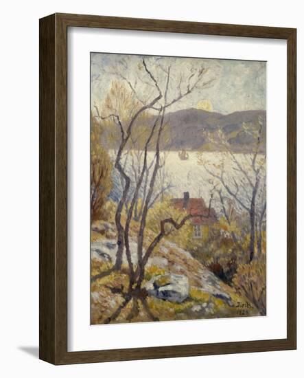 Coastal Landscape with Houses, 1924-Harriet Backer-Framed Giclee Print