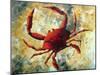 Coastal Luxe Crab-Megan Aroon Duncanson-Mounted Art Print