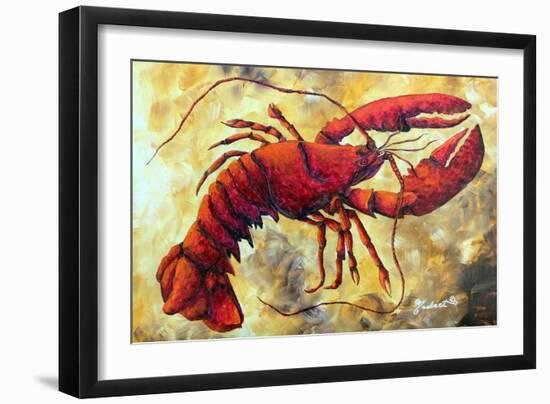 Coastal Luxe Lobster-Megan Aroon Duncanson-Framed Premium Giclee Print