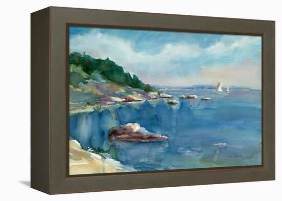 Coastal Maine-Stephen Calcasola-Framed Stretched Canvas