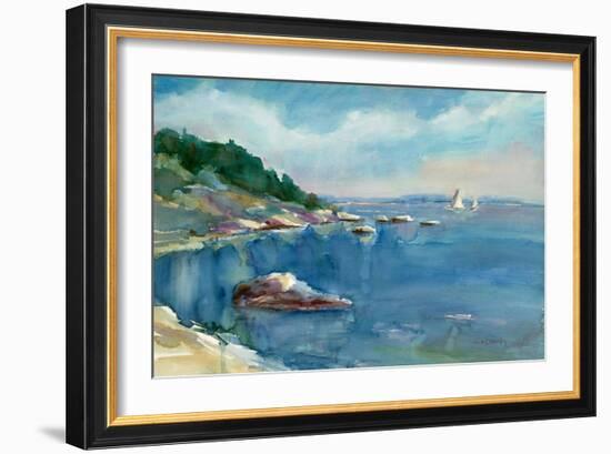 Coastal Maine-Stephen Calcasola-Framed Premium Giclee Print