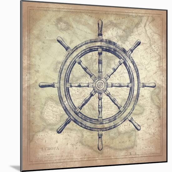 Coastal Map-Jace Grey-Mounted Art Print