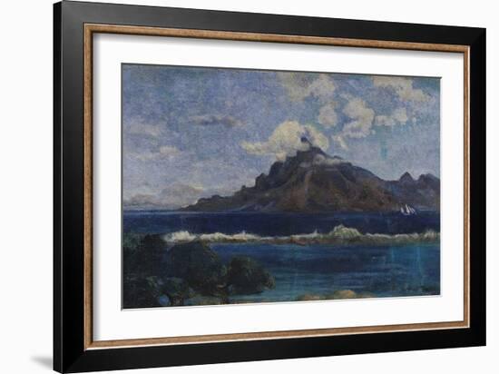 Coastal Martinique Landscape, 1887-Paul Gauguin-Framed Giclee Print