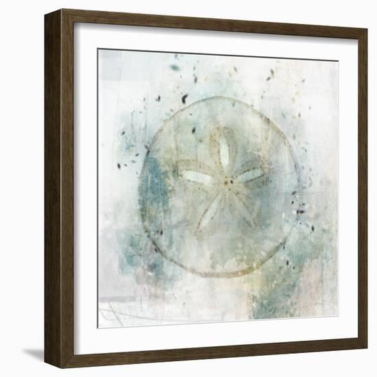 Coastal Mist Sand Dollar-Ken Roko-Framed Art Print