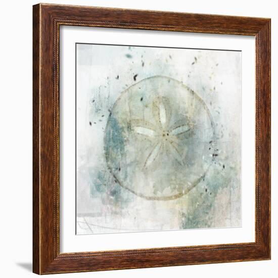 Coastal Mist Sand Dollar-Ken Roko-Framed Art Print