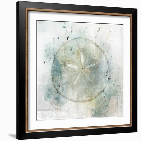 Coastal Mist Sand Dollar-Ken Roko-Framed Art Print