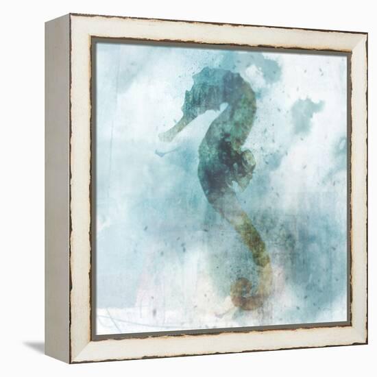 Coastal Mist Seahorse-Ken Roko-Framed Stretched Canvas