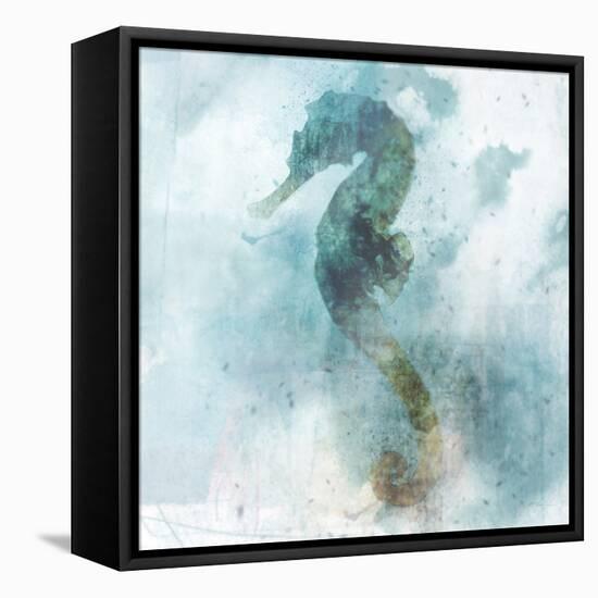 Coastal Mist Seahorse-Ken Roko-Framed Stretched Canvas