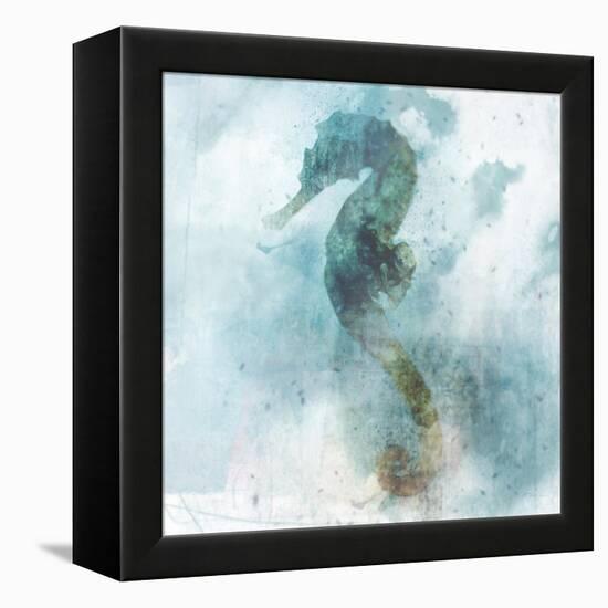 Coastal Mist Seahorse-Ken Roko-Framed Stretched Canvas