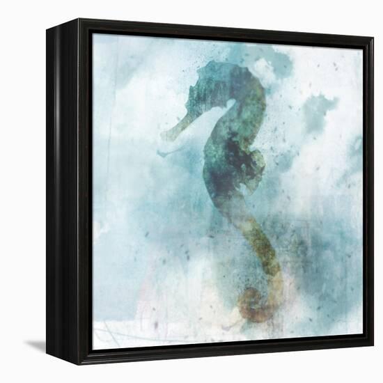 Coastal Mist Seahorse-Ken Roko-Framed Stretched Canvas