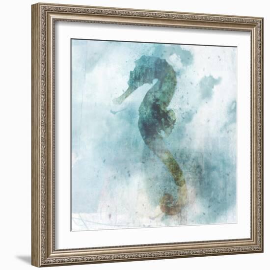 Coastal Mist Seahorse-Ken Roko-Framed Premium Giclee Print