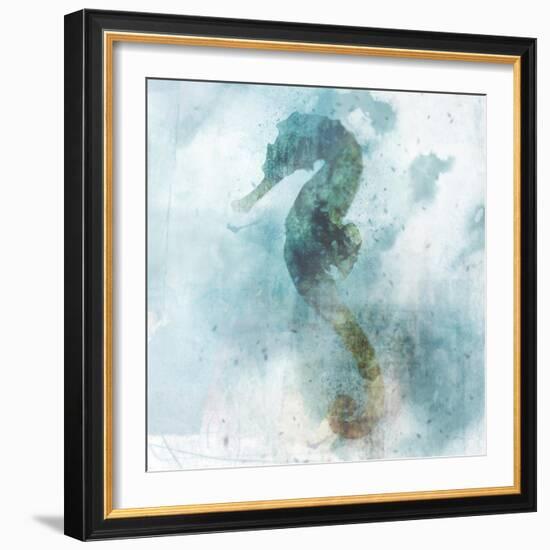 Coastal Mist Seahorse-Ken Roko-Framed Art Print