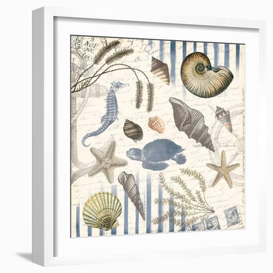 Coastal Mix-Jace Grey-Framed Art Print