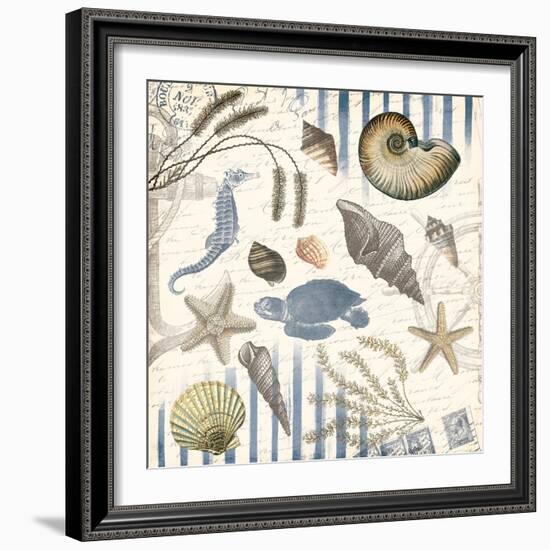 Coastal Mix-Jace Grey-Framed Art Print