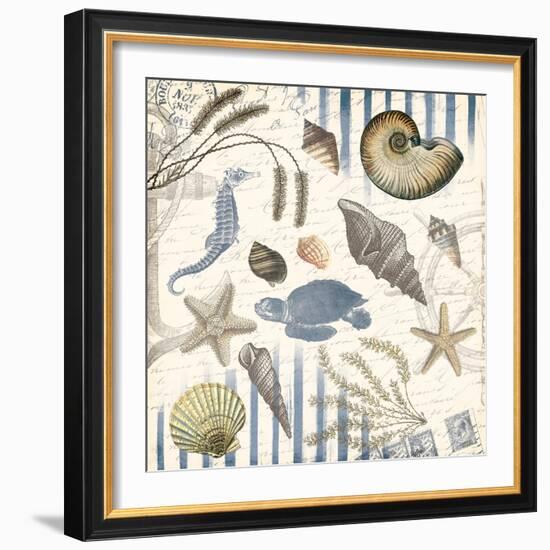 Coastal Mix-Jace Grey-Framed Art Print