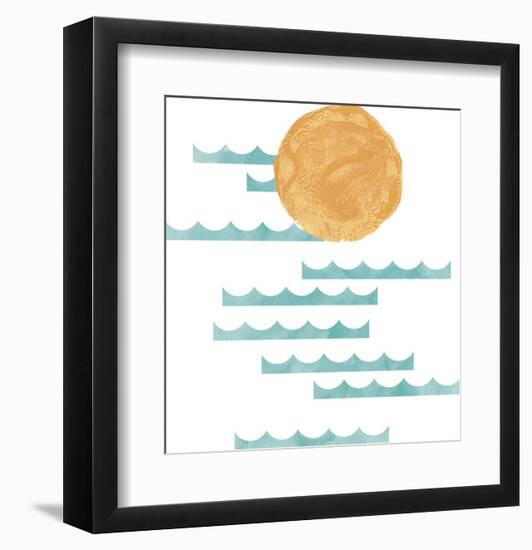 Coastal Moments - Sunset-Lottie Fontaine-Framed Giclee Print