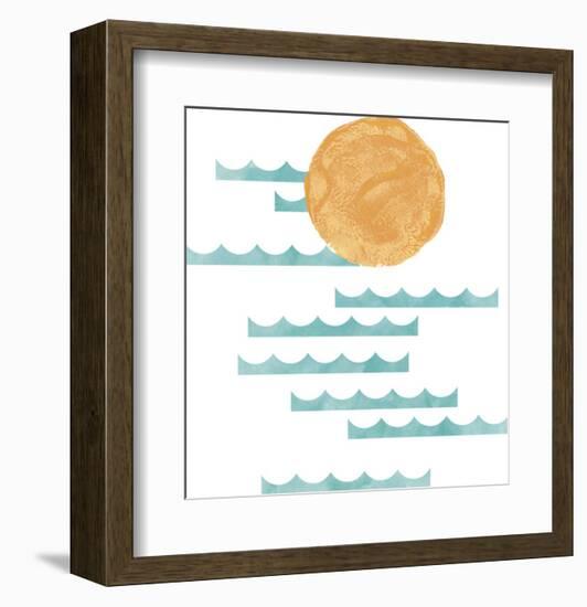 Coastal Moments - Sunset-Lottie Fontaine-Framed Giclee Print