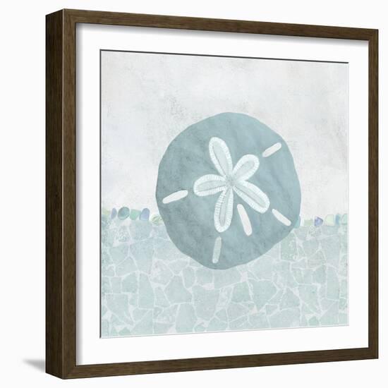 Coastal Mosaic - Sand Dollar-Belle Poesia-Framed Giclee Print