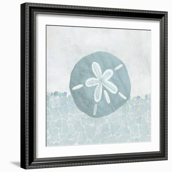 Coastal Mosaic - Sand Dollar-Belle Poesia-Framed Giclee Print