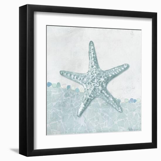 Coastal Mosaic - Starfish-Belle Poesia-Framed Giclee Print