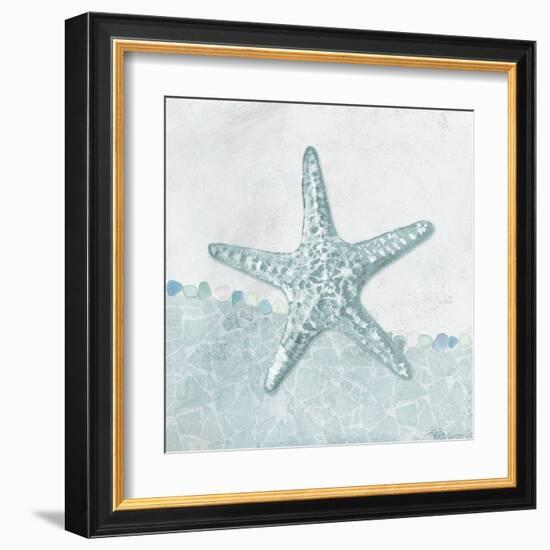 Coastal Mosaic - Starfish-Belle Poesia-Framed Giclee Print