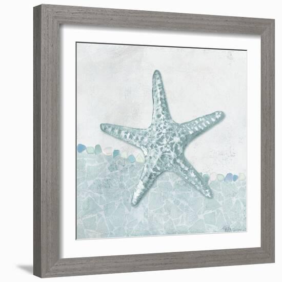 Coastal Mosaic - Starfish-Belle Poesia-Framed Giclee Print