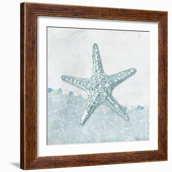 Coastal Mosaic - Starfish-Belle Poesia-Framed Giclee Print