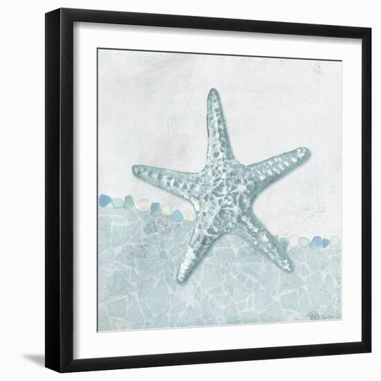 Coastal Mosaic - Starfish-Belle Poesia-Framed Giclee Print